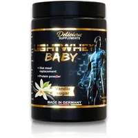 Lightwhey Baby - Whey Protein Pulver Vanilla Sugar - 1 kg Eiweißpulver für Diät, Muskelaufbau & für den Alltag, Mahlzeitersatz als Shake mit Wasser oder Milch - Delicious Supplements - Made in Germany