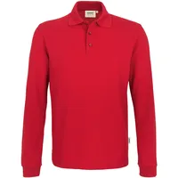 Hakro Longsleeve-Poloshirt Mikralinar® rot, 6XL