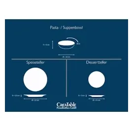CreaTable Reactive Geschirrset 24-tlg. Nordic