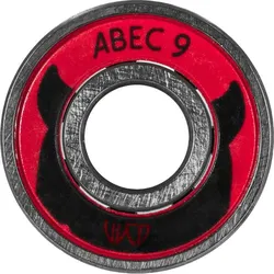 POWERSLIDE WICKED BEARINGS Abec 9, Stahl/Rot, 1
