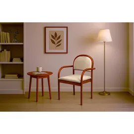 Home Affaire Armlehnstuhl ROMA Massivholz beige