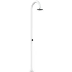 Sined Luna Timer White Aluminium Dusche Doppel Timer Wasseranschluss Runde Duschkopf Weiß