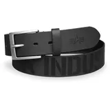 Alpha Industries Unisex Embossed Alpha Belt (Sale) schwarz, Größe XXL/125 cm