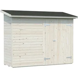 Palmako Leif Gerätehaus 234 x 95 cm Unbehandeltes Holz