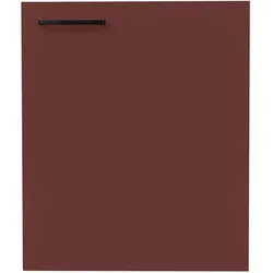 Frontblende NOBILIA ""Easytouch", Ausrichtung wählbar", rot (lacklaminat rostrot ultramatt), B:60cm H:72cm T:1,9cm, MDF, Möbelblenden, für integrierte Kühlgeräte und Waschautomaten, Breite 60 cm