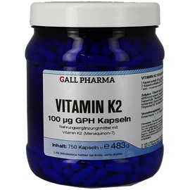 Hecht Pharma Vitamin K2 100 μg GPH Kapseln 750 St.