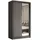 masseno Schwebetürenschrank LAMELLO 120 x 216 x 61 cm Grau