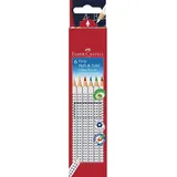 Faber-Castell Buntstifte Set Grip Heft & Tafel 6 St. ergonomisch