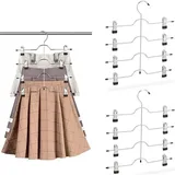 3 Hosenbügel Aus Metall – Faltbar – Mehrlagig