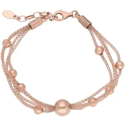 Armband VIVANCE "Armband Kugeln", silber (silber 925), Armbänder, Damen, Silber 925 (Sterlingsilber)