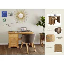 Home Affaire Schreibtisch Ayanna Kiefer beige