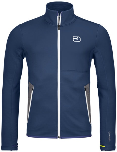 Ortovox Fleece Jacket - Fleece Sweatshirt - Herren - Blue/White - 2XL