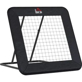 Homcom Fußballtor Schwarz 128 x 118 x 108-120 cm