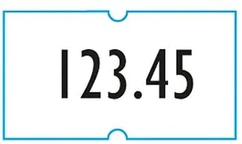 Printer Labels AS 1200er Pack Etiketten für Preis-/Warenauszeichner (weiß - ablösbar) weiß