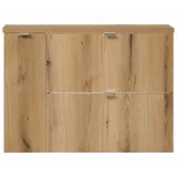 [en.casa] Waschbeckenunterschrank Skelbolu 80,4 x 59,5 x 40 cm Beige