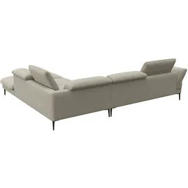 flexlux Eckcouch Polyester 2-Sitzer Beige