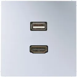 JUNG Multimedia-Anschluss alu MA AL 1163