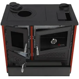 simgesoba EEK A Küchenofen Holzherd 802 - BELLA bordeaux - 9,12 kW