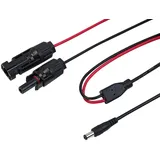 (0% MwSt) Solar-Modul-Anschlusskabel MC4-komp. auf DC 5,5 x 2,1 mm, 2 m, IP65
