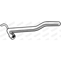 WALKER Abgasrohr  für VW 028131701GX 028131089EX 028131089FX 09971