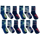 PAW PATROL Feinsocken 6x Paw Patrol Feuerwehrmann Sam und PJ Mask Socken 23/26