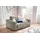 KAWOLA Doppelsessel MADELINE Cord 170 x 86 x 0 cm Grau mit Kissen, Rollen