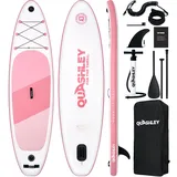 Swayit Aufblasbares SUP Board Set Stand up Paddling Board Aufblasbare SUP Board mit Premium SUP-Zubehör(PINK Simple)