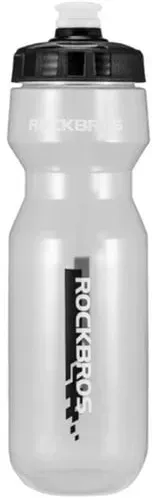 750 ml Bicycle Bottle - Transparent with Black Mouthpiece