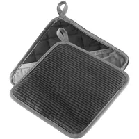 Westmark Topflappen – Praktische Topflappen für sicheres Arbeiten an Herd und Backofen, Küchenhandschuhe mit Hitzeschutz bis 250°C – Grau/Anthrazit