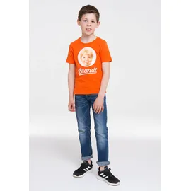 LOGOSHIRT T-Shirt "Brandt Zwieback", Mädchen, Gr. 122/134, orange, 100% Baumwolle, bedruckt, normal, Rundhals, Shirts T-Shirt, mit Retro-Print