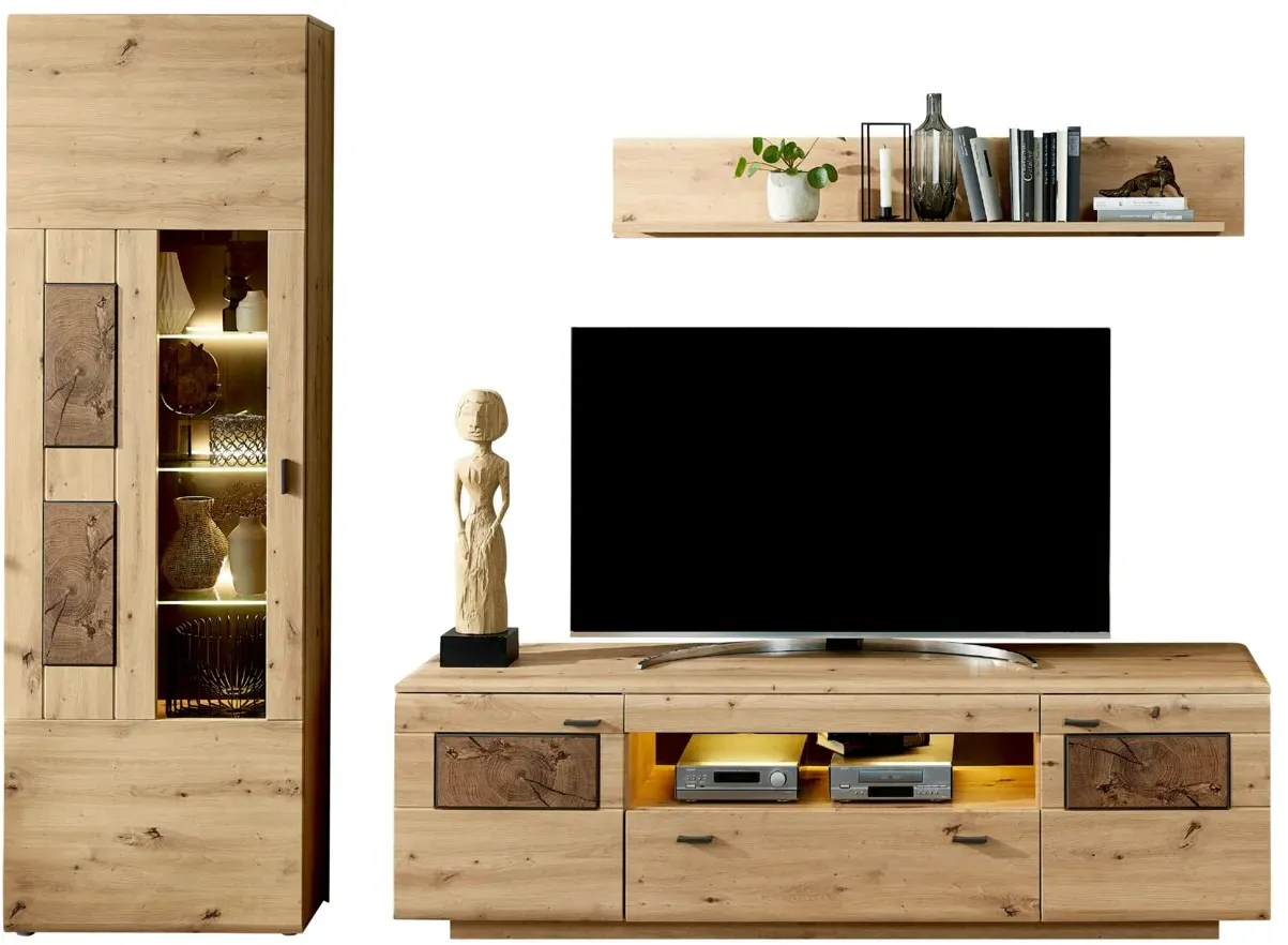 Livetastic Wandkombination MADERA II - B/H/T ca. 270,00x201,00x47,00