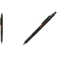 rOtring 600 Kugelschreiber | mittlere Spitze | Schwarze Tinte | Grüner Schaft | nachfüllbar & 600 Druckbleistift | 0,7 mm | Grün | Ergonomisches Vollmetallgehäuse