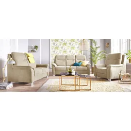 sit&more Sessel Boccaccio Kunstleder 90 x 104 x 96 cm Beige mit Kopfteilverstellung
