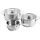 KitchenAid Stainless Steel 5-teiliges Kochgeschirr-Set, 3-lagige Antihaftbeschichtung, induktionsgeeignet, backofenfest, spülmaschinenfest, silber