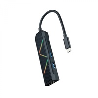 Nanocable 10.16.0401 - USB-C HUB 3xUSB-A+USB-C Laden+HDMI+RJ45+TF+SD