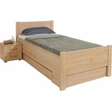 priess Bett »Husum Schlafzimmer Jugendzimmer Rahmenbett«, mit Komforthöhe verschiedene Ausführungen hochwertige Premium Qualität, braun