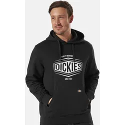 Kapuzensweatshirt DICKIES "Dickies Workwear Sweatshirt ROCKFIELD HOODIE", Herren, Gr. L, schwarz, 80% Baumwolle, 20% Polyester, Sweatshirts