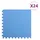 vidaXL Bodenmatten 24 Stk. 8,64 m2 EVA-Schaumstoff Blau