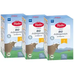 Töpfer Anfangsmilch 1 Bio 3x 600g ab der Geburt
