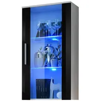 99rooms Nao II rechts Vitrine Weiß Schwarz