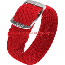 Eulit Perlon ATLANTIC Perlon 22mm" E40306622404" - rot
