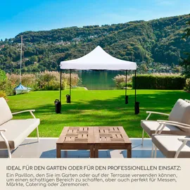 Mobili Rebecca Faltpavillon 3 x 3 m Weiß