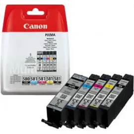 Canon PGI-580 pigmentschwarz + CLI-581 CMYK