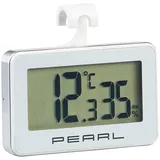 PEARL Feuchtemesser: Digitales Kühlschrank-Thermometer und -Hygrometer mit Haken (Digitales Thermo Hygrometer, Kühschrankthermometer, Innenthermometer)