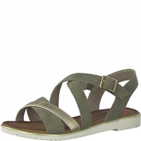 Jana Damen 8-8-28115-28 Flache Sandale, Pistachio SUED, 37 EU