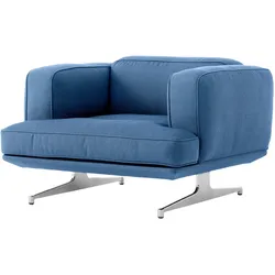 &Tradition Inland AV21 Sessel, polished aluminium / vidar 733