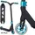 F26 Striker Lux Youth Stunt-Scooter Clear/Türkis