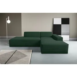 werk2 Ecksofa WERK2 "Apollo, hoher Sitzkomfort, aktuelles Design, Breite 264cm, L-Form", moosgrün, B:264cm H:70cm T:188cm, 90% Polyester, 10% Nylon, Sofas, Ecksofa, Puristisches Design mit maximalem Komfort
