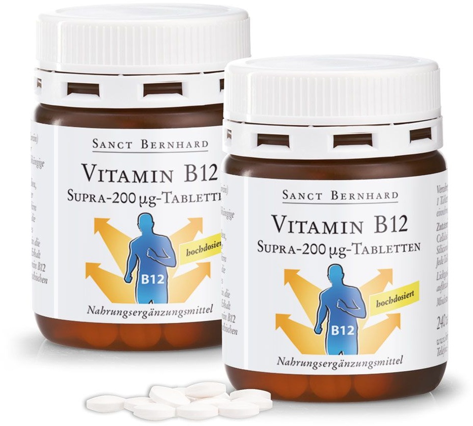 Sanct Bernhard Vitamin-B12-Supra-200 μg-Tabletten Tabletten 2x240 St