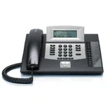 Auerswald COMfortel 1600 Systemtelefon, ISDN Headsetanschluss, Freisprechen, Touchscreen Beleuchtetes Display Schwarz,
